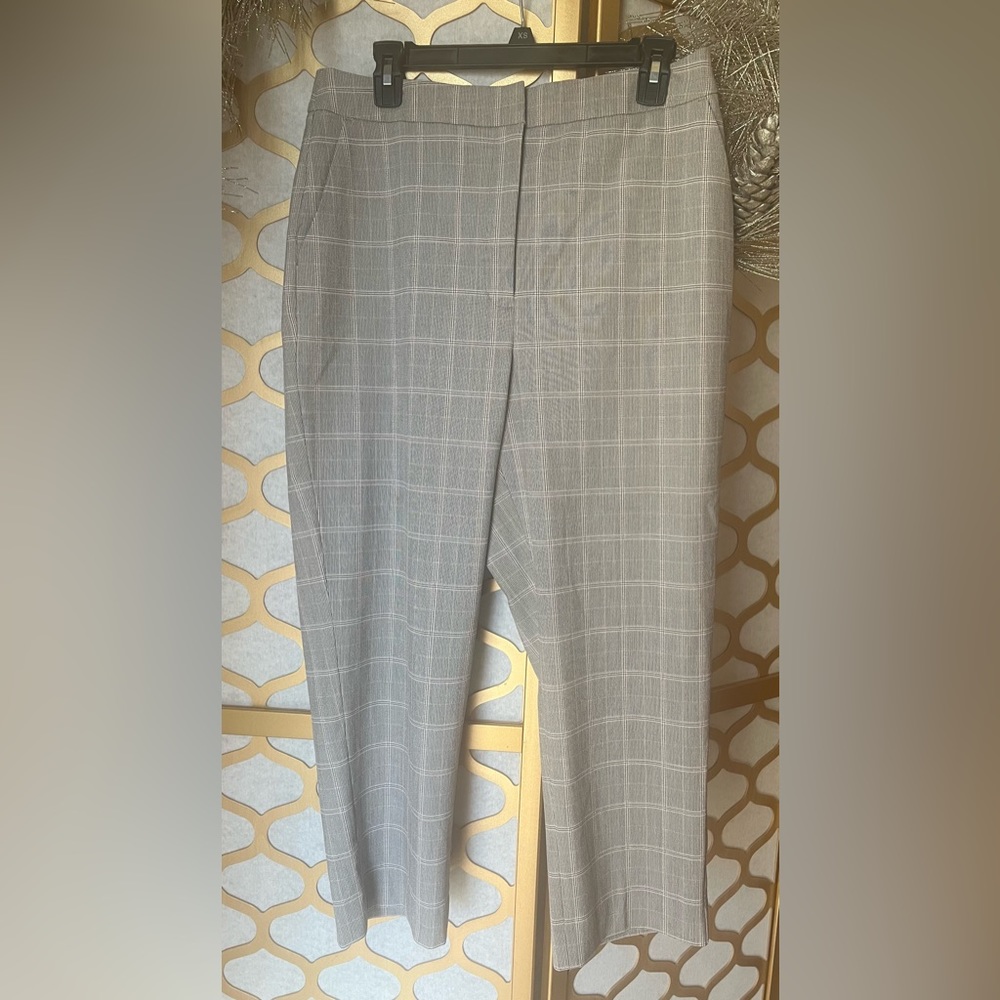 Express Design Studio Editor Plaid Mid Rise Pockets 12S
Flared Leg Pants Women